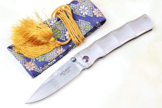 Mcusta SHINRA Classic Damascus Series MC-33D TAKE VG-10 Damascus - JapaneseKnifeDirect.Com