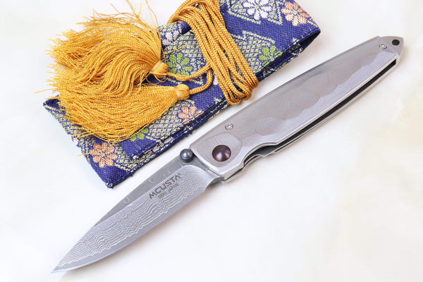 Mcusta SHINRA Classic Damascus Series MC-34D TSUCHI VG-10 Damascus - JapaneseKnifeDirect.Com