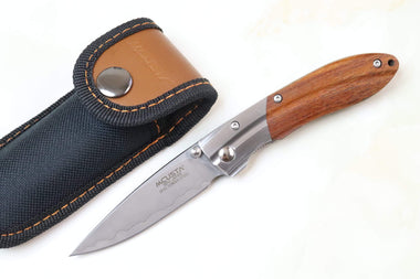 Mcusta SHINRA 森羅 Premium Series MC-141G RIPPLE SPG-2 San Mai (Desert Ironwood Handle) - JapaneseKnifeDirect.Com