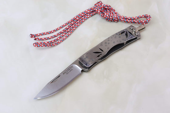 Mcusta "Take" 竹(Bamboo) Money Clip & Neck Knife MC-154 Ao-Take, Green Micarta