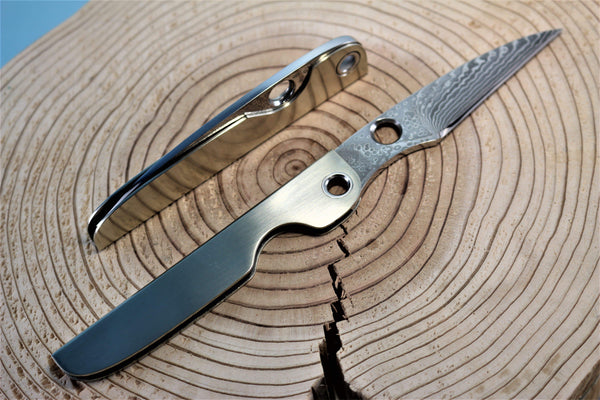 Seizo Imai SI-15 "KEY KNIFE", Slip-joint Folder, VG-10 Damascus Blade, Nickel silver Handle"