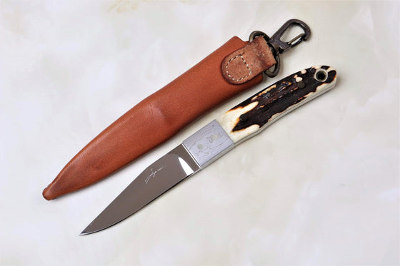 Seizo Imai SI-23 "LOVELESS Stiff Horn",  ATS-34 Blade,  Genuine Stag or Jigged BoneHandle"
