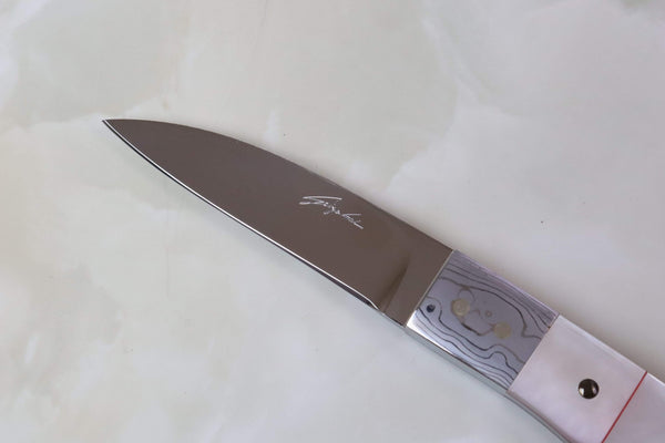 Seizo Imai SI-810 "LOVELESS HORN KNIFE, Genuine Mother of Pearl Handle"