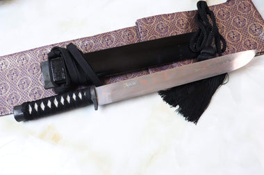 Takeshi Saji TS-120RD KAGEBOSHI III "KATANA" | Rainbow Damascus - JapaneseKnifeDirect.Com