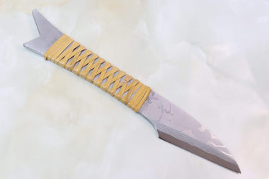 Takeshi Saji TS-40 Kiridashi-Seiryu | White Steel No.2 Damascus - JapaneseKnifeDirect.Com
