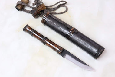 Takeshi Saji TS-80 YUGA | White Steel No.2 Black Forged Kurouchi Finished - JapaneseKnifeDirect.Com